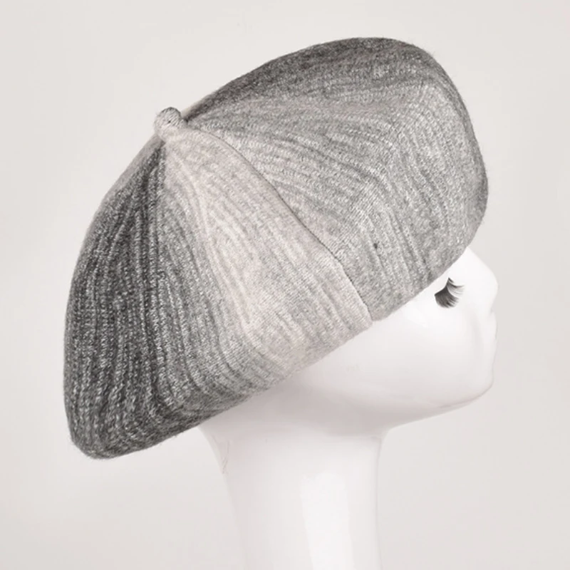 

New Fashion Girls Women Tie Dye Beret Hat Knitted Beanie Cap Retro French Artist Hat Ladies Warm Fall Winter Painter Party Cap