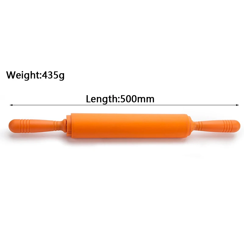 Силиконовая Скалка с регулируемым кольцом не прилипающий ролик для теста