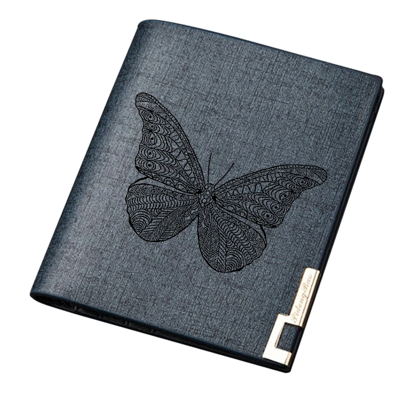 Короткий мужской бумажник небольшой горизонтальный и вертикальный Ретро с