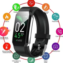 2021 New Sports Smart Watch Bracelet Body Thermometer Blood Pressure Fitness Tracker Waterproof Smart Band Watche For Men Women