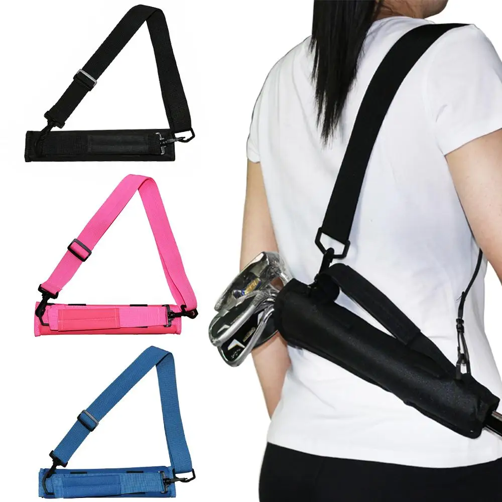 

Portable Outdoor Golf Club Storage Bag Can Install 4 Ball Nails Diagonal Accommodates 3-5 Clubs Simple for Nylon Snap