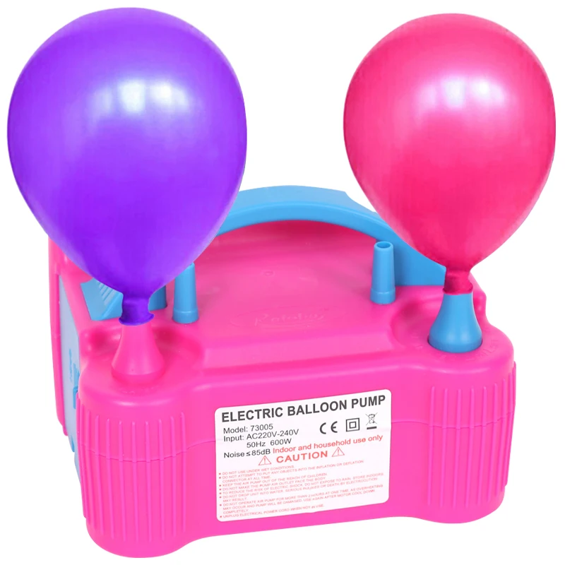 

Multi-Standard Plug Balloon Inflator Pump Double Hole Electric Portable Fast Air Blower Kids Birthday Party Wedding Supplies
