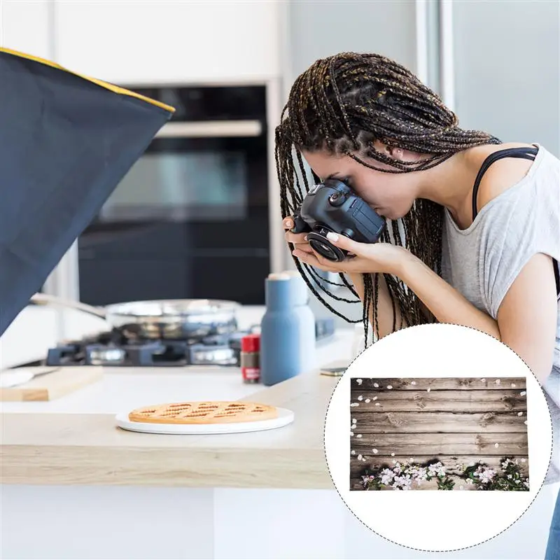 

1Pc Exquisite Beautiful Wood Floral Photo Backdrop for Ceremony Photography Party