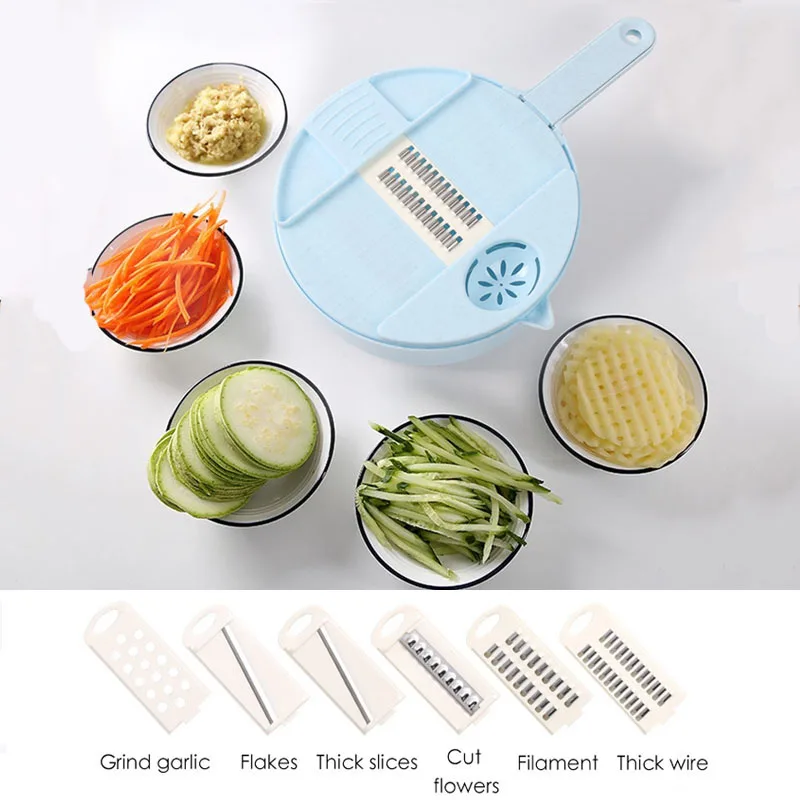 Многофункциональный Нож для овощей со сливной корзиной терка фруктов