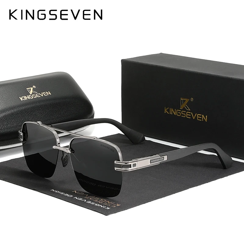 KINGSEVEN 2022 nuovissimi occhiali da sole di Design per uomo occhiali da sole sfumati polarizzati donna uomo occhiali quadrati retrò Okulary