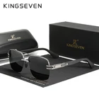Солнцезащитные очки мужские и женские KINGSEVEN, квадратные поляризационные градиентные очки в стиле ретро, 2021