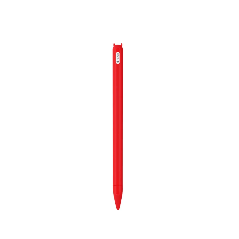 Для Apple Pencil 1 2 чехол КРЫШКА ДЛЯ iPencil iPad Pro планшет сенсорный Стилус колпачок милый кошачий ухо прокрутка силиконовый чехол