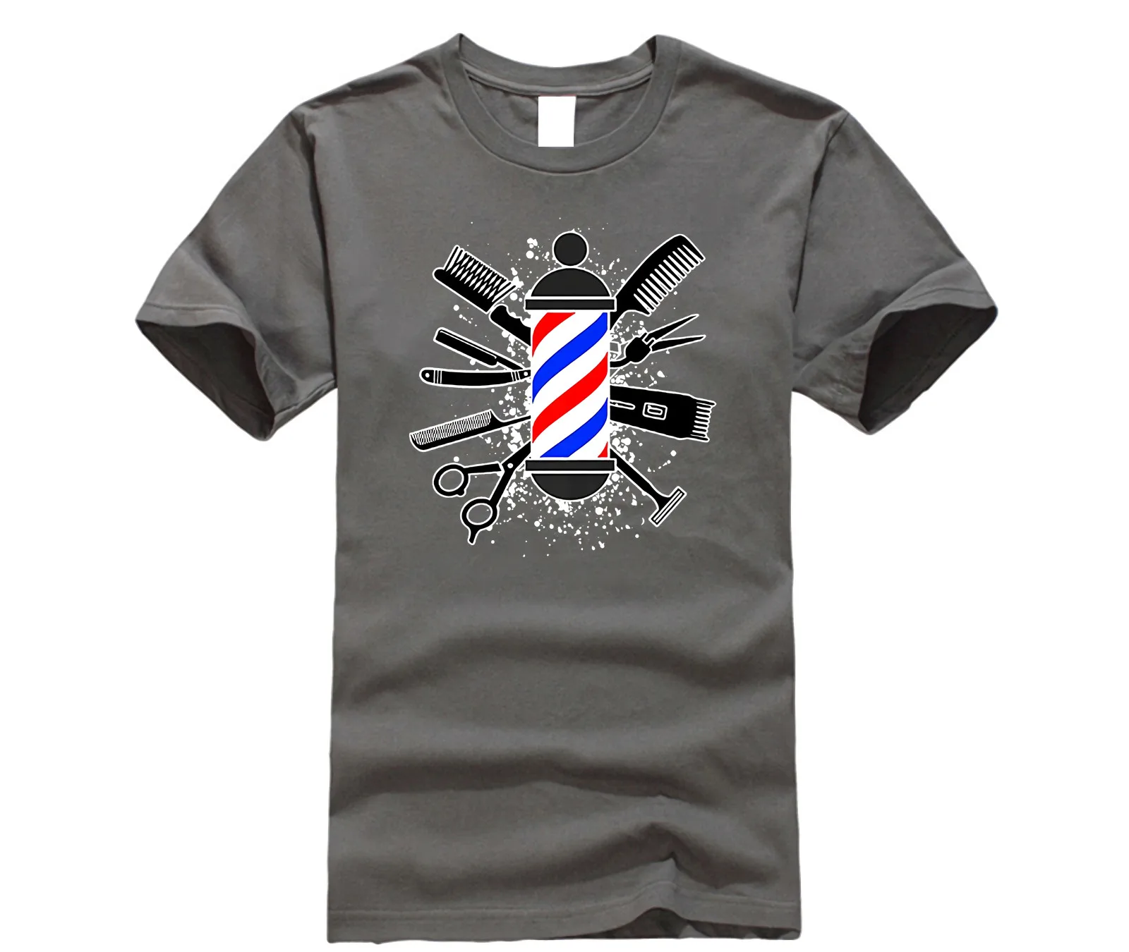 Парикмахерские аксессуары футболка Парикмахерская Мужская мужские топы