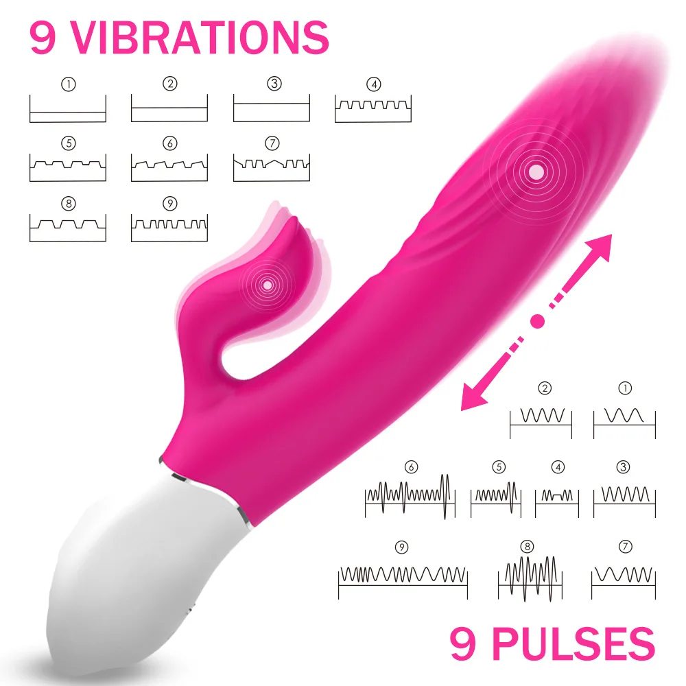Adult supplies double vibrators g-spot stimulation vibrators female sex toy dildo