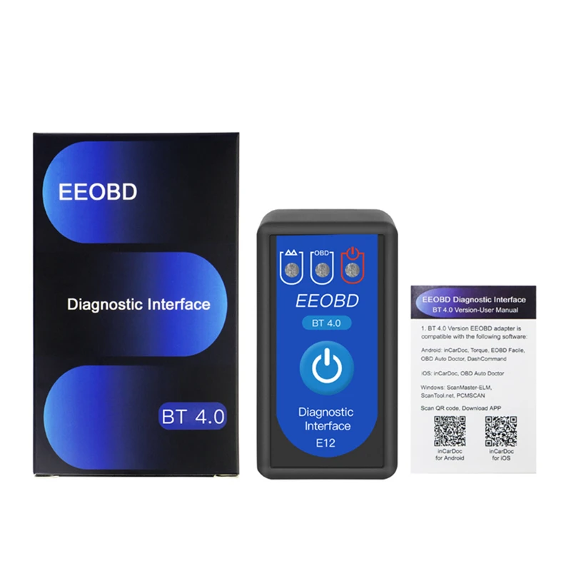 Автомобильный диагностический сканер Elm 327 BT4.0 Obd2 Bluetooth автомобильный ODB II