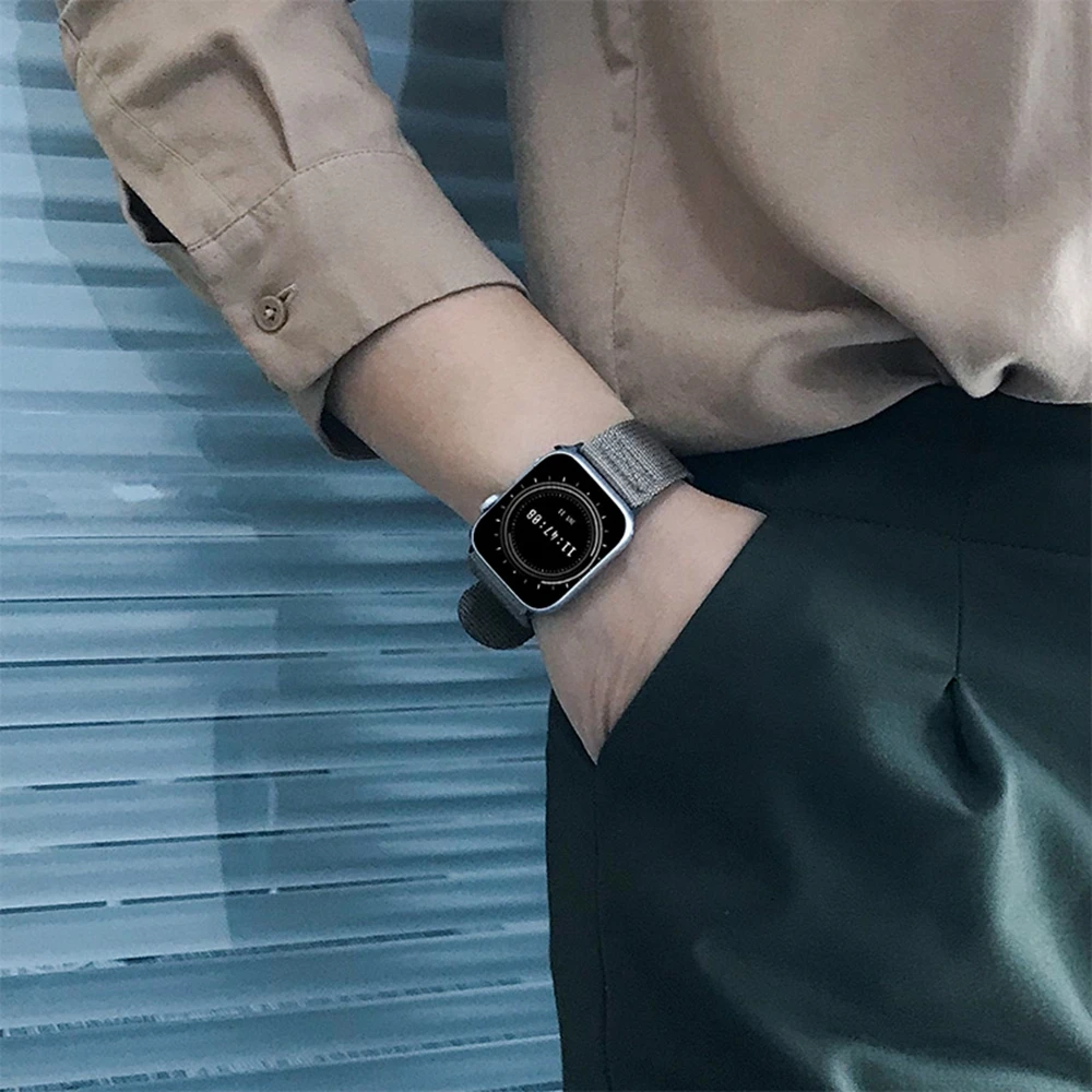 

Nylon Buckle Fashion Sports Srtap For Apple Watch Band 38/40/42/44MM Watch Band For iWatch Strap Series 6 SE 5 4 3 2 Accessories