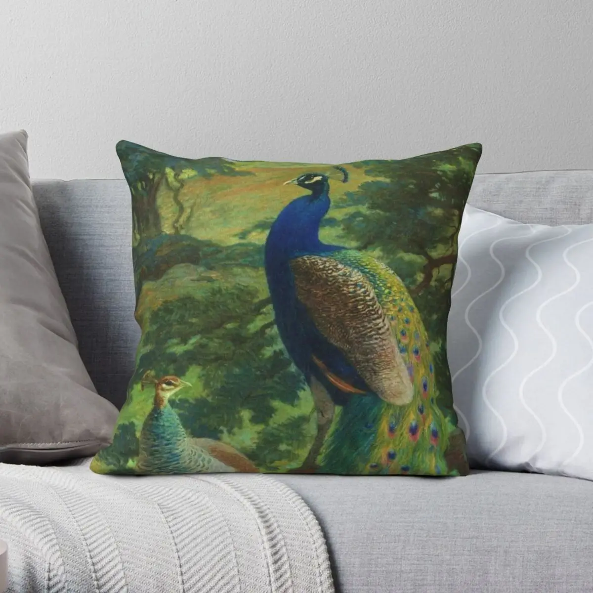 

Элегантная квадратная наволочка в китайском стиле из полиэстера, льняной бархатной ткани, креативная декоративная Декоративная Подушка на...