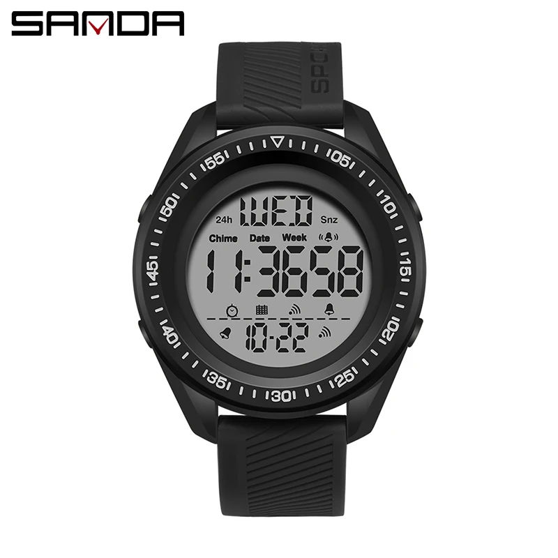 Часы наручные SANDA мужские спортивные брендовые цифровые ударопрочные Роскошные
