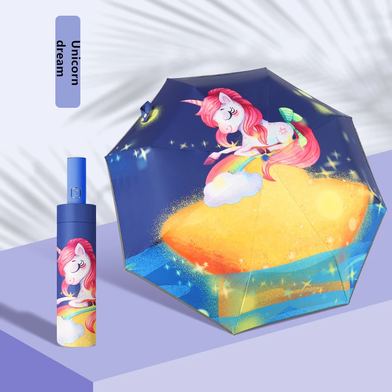 Детский зонт для мальчиков и девочек мультяшный автоматический с