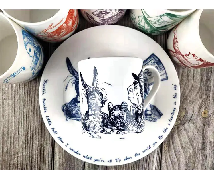Британская керамическая чашка для кофе whittard чашка из твердого английского фарфора Алиса в стране чудес английская чашка для молока