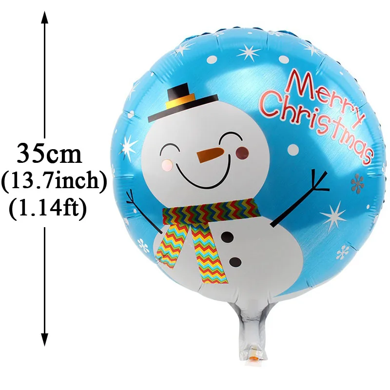 1pcs Snowman 2 Большой фольгированный шар года, рождественские украшения для дома, рождественские украшения, Рождественская елка, Санта Клаус, Рождественский Декор - Цвет: 1pcs Snowman 2