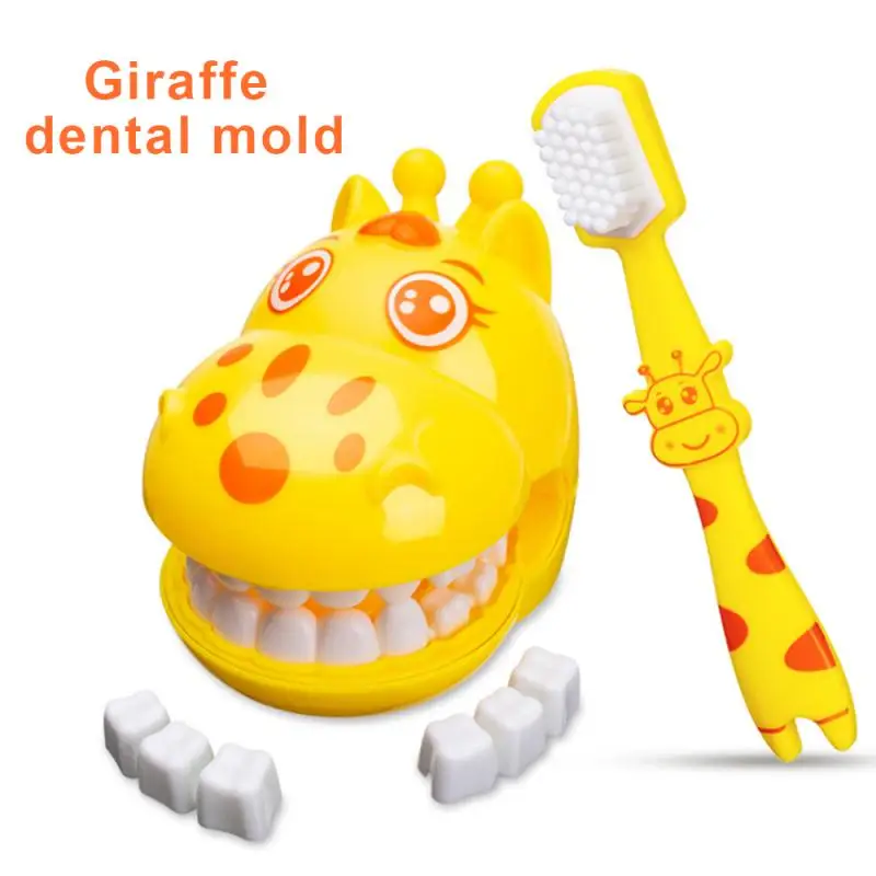 

Giraffe Teeth Brush Demo Teeth Teaching Model Dental Model Teeth Model Kids Children Earlier Education Brushing Tooth Toy Gifts