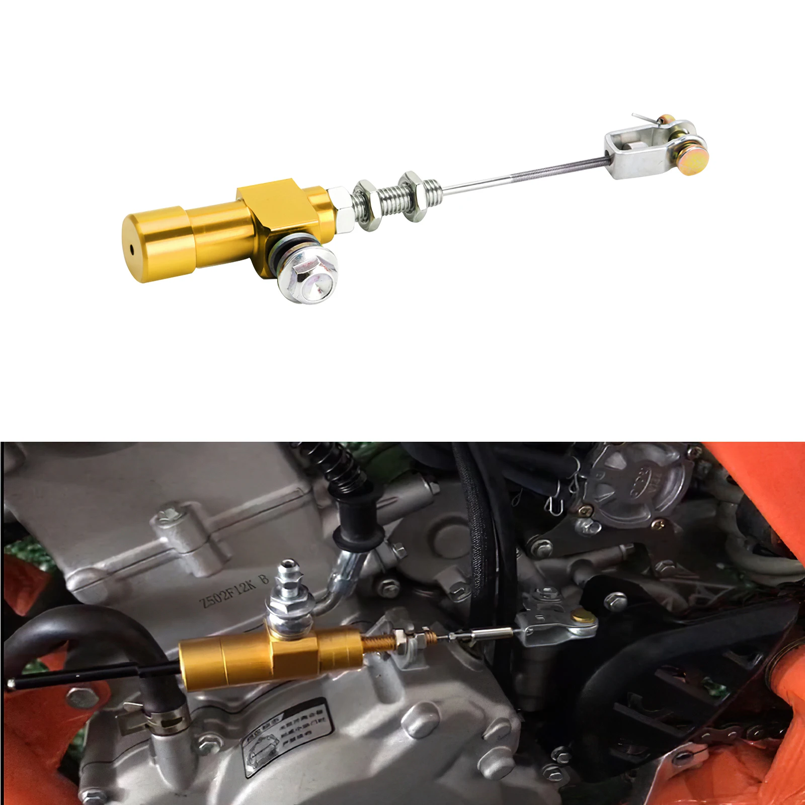 

New Motorbike Brake Pump Universal Hydraulic Clutch Master Aluminum Alloy Cylinder Rod Practical Durable Refit Accessory