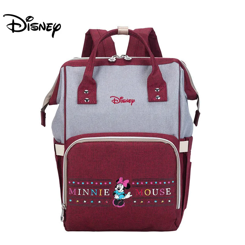 Сумка для подгузников disney, рюкзак, детские сумки для мам, мокрая сумка, модная сумка для мам, органайзер для подгузников, Микки, Минни, коляска для подгузников