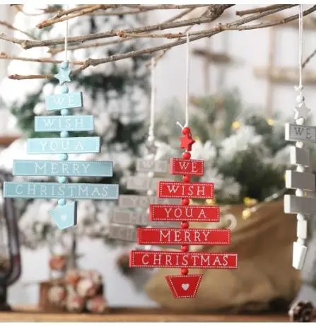 Санта Клаус оленем новогоднее натуральный деревянная Рождественская елка