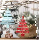 Санта Клаус оленем, новогоднее натуральный деревянная Рождественская елка украшения кулон подвесные подарки на Рождество Декор для дома вечерние украшения 2020