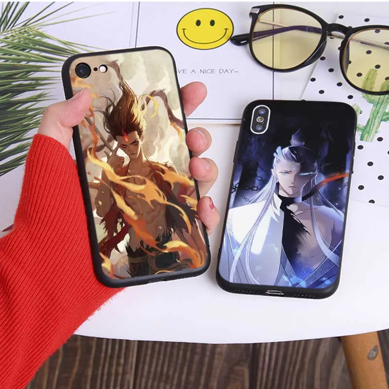 Nezha cartoon Soft Silicone Phone Case for iPhone X XS MAX XR 7 8 6 6S plus 5S SE |