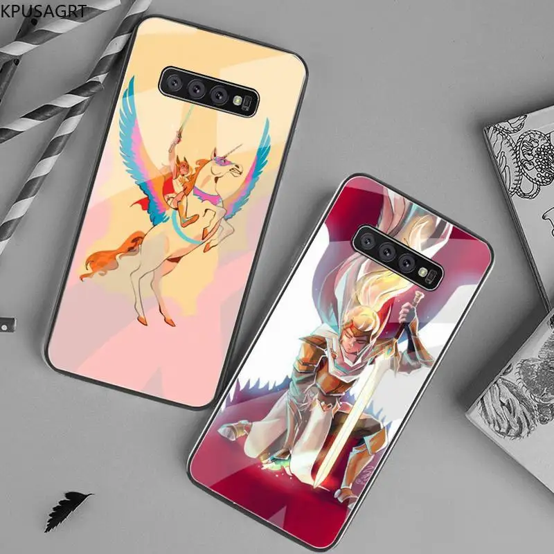 

KPUSAGRT She-Ra and the Princesses of Power Phone Case Tempered Glass For Samsung S20 Plus S7 S8 S9 S10 Plus Note 8 9 10 Plus