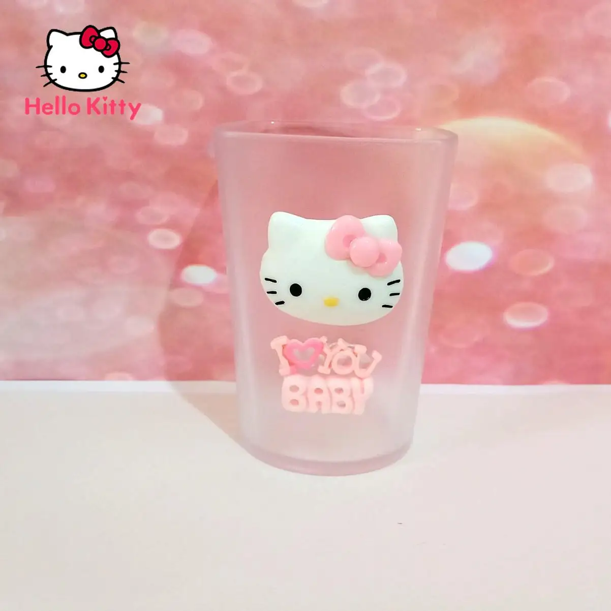 

Hello Kitty Cartoon Cute Household Drinking Cup Washing Cup Creative Adult Child Couple Washing Mouth Cup