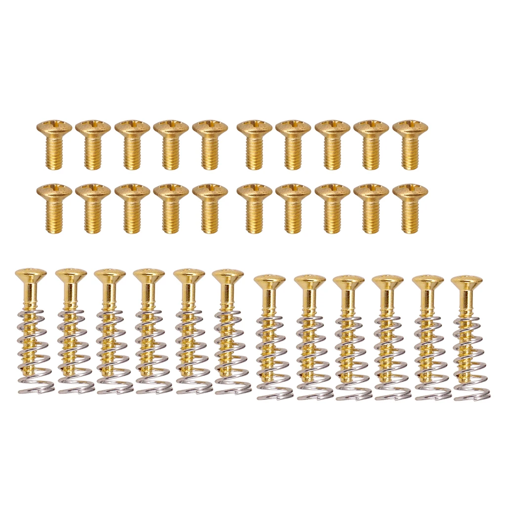 20pcs Guitar Switch Nuts+20pcs Pickup Frame Fixing Screws Springs | Спорт и развлечения