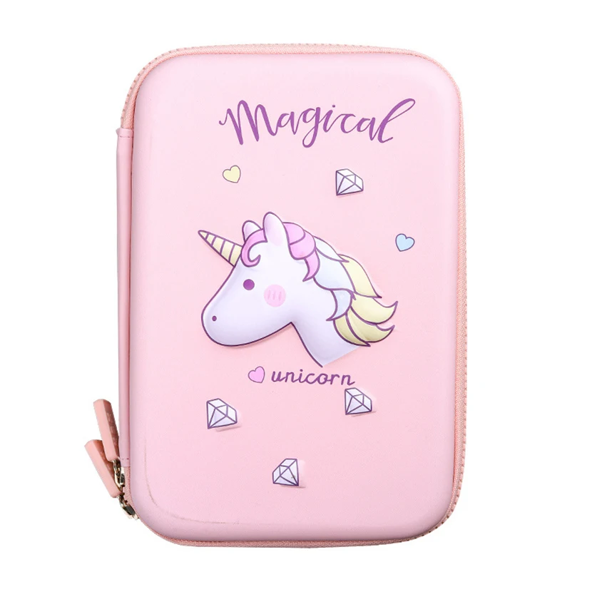Kawaii Единорог Карандаш Чехол Милая кошка чехол s estuche estojo escolar papeleria piornik Канцтовары