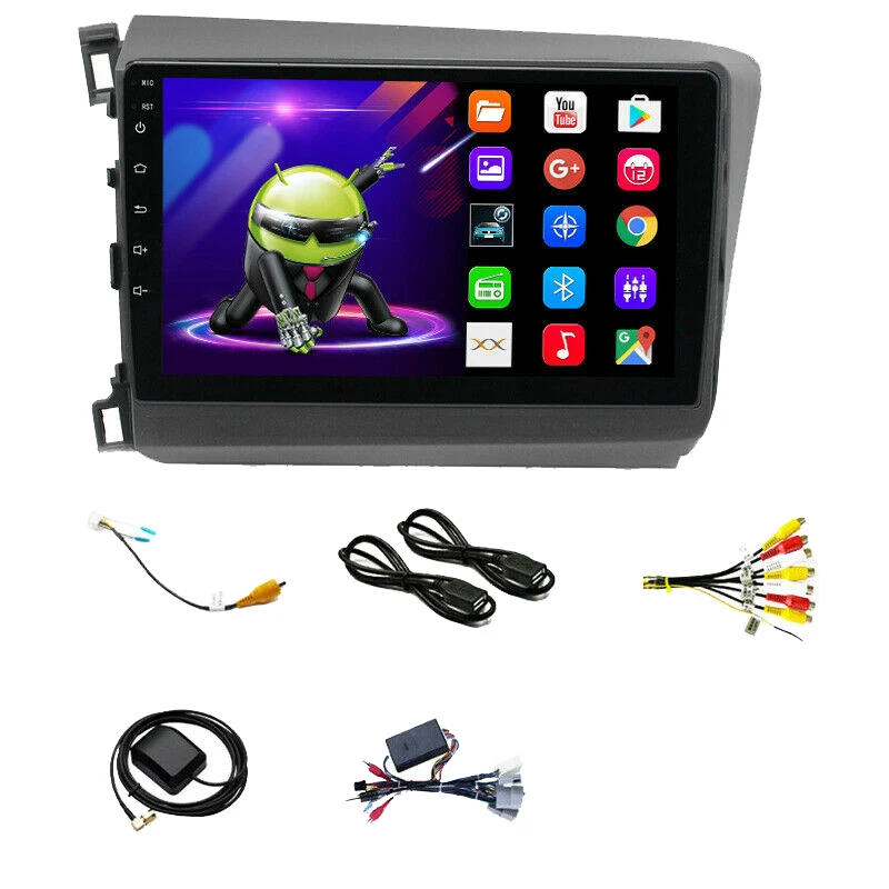 Для 2012 2015 Honda Civic Android 9 1 автомобильное радио GPS дюймов MP5 плеер Гб + 16