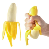 soft banana squishy toys squeeze sensory figet toys relief venting joking decompression funny stress slow rising finger fruit