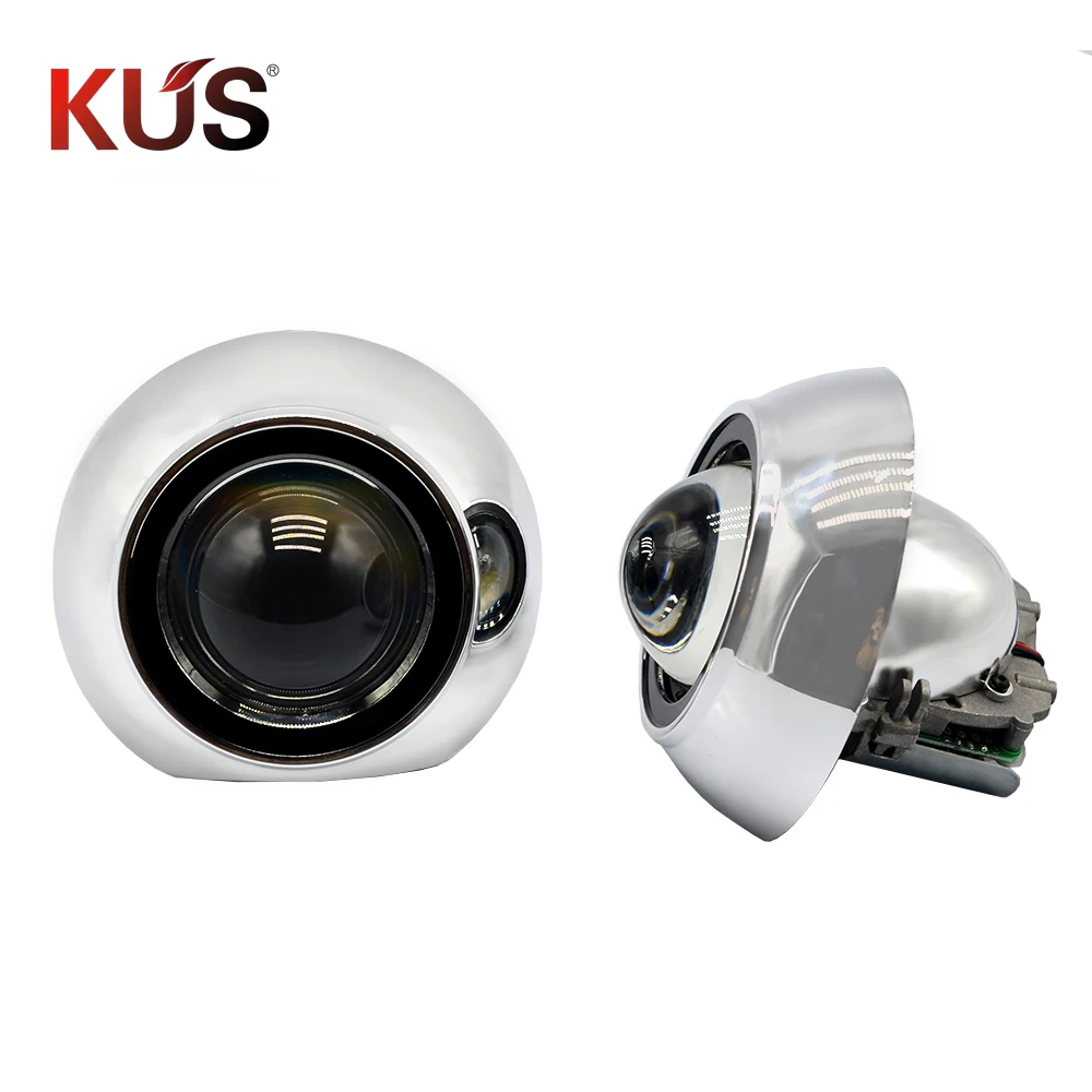 2 5 дюймов Би светодиодные фары универсальные с кожухом и маской ближнего