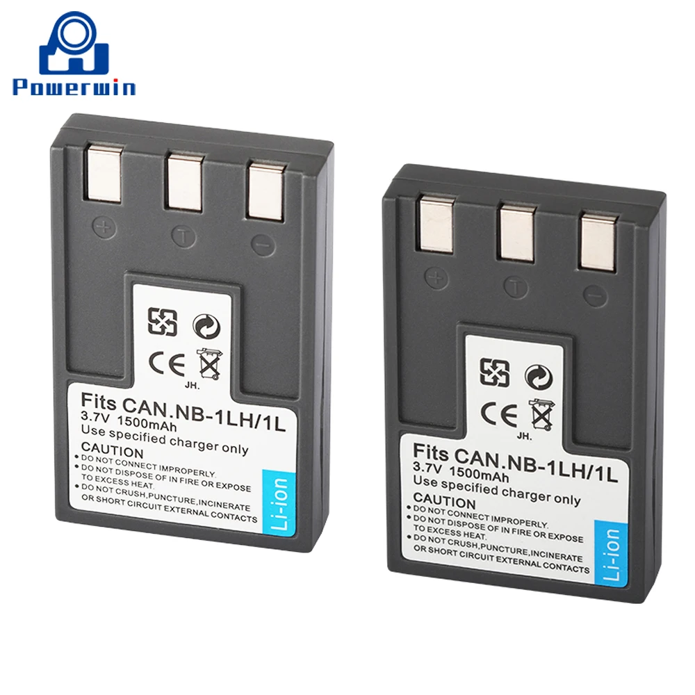 Powerwin 3PCS 1500mAh 3.7V NB-1L NB1L NB-1LH NB1LH Camera Battery for Canon Digital LXUS300 LXUS330 LXUS400 S100 S110 S200 S300 |