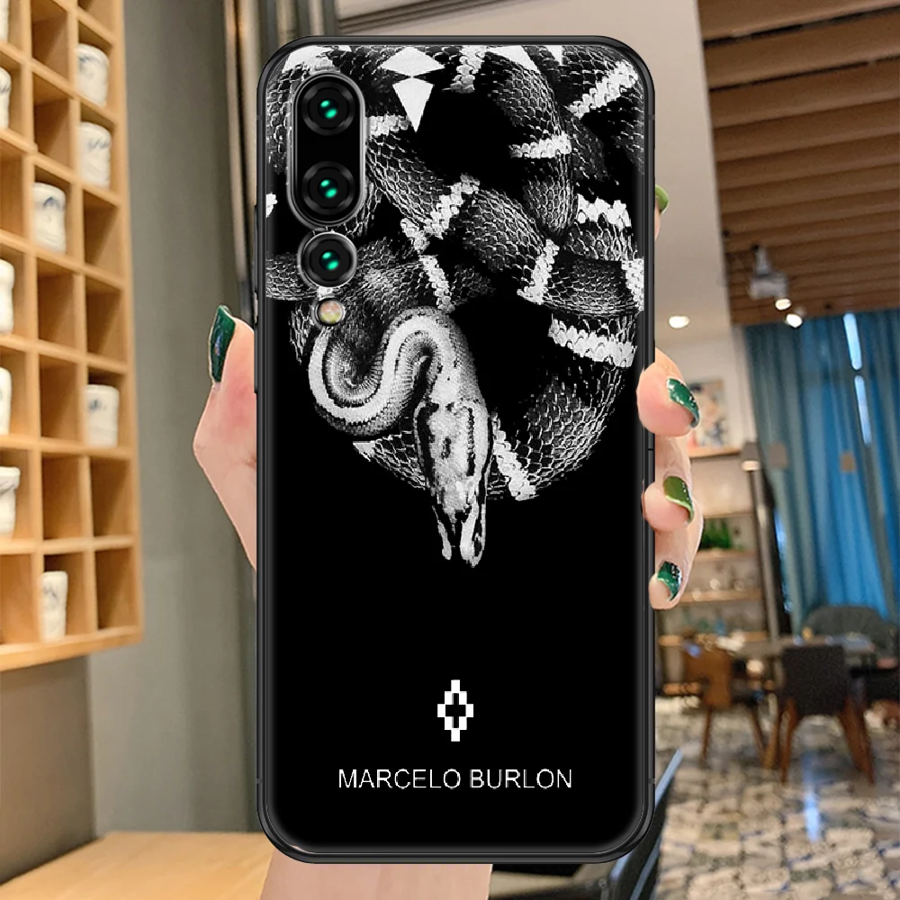 

Marcelos Fashion Tiger brand Phone case For Huawei P Mate P10 P20 P30 P40 10 20 Smart Z Pro Lite 2019 black soft back pretty