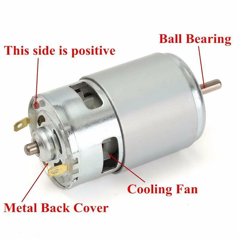 DC 12V 24V 10000 19800 RPM RS 775 высокоскоростной большой крутящий момент мотор шариковый