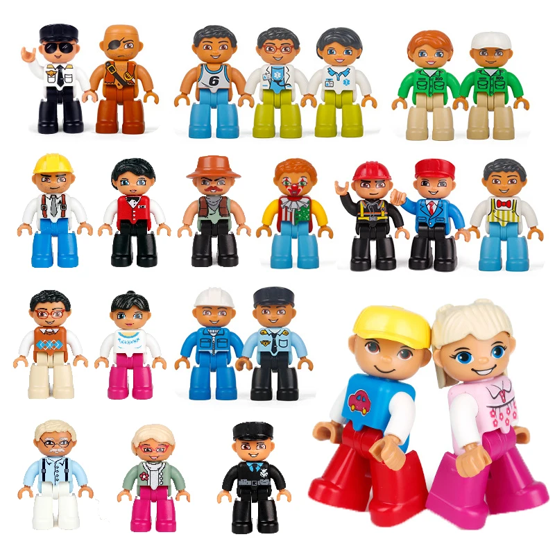 Большие строительные блоки детали для творчества экшн-модель DIY принц принцесса