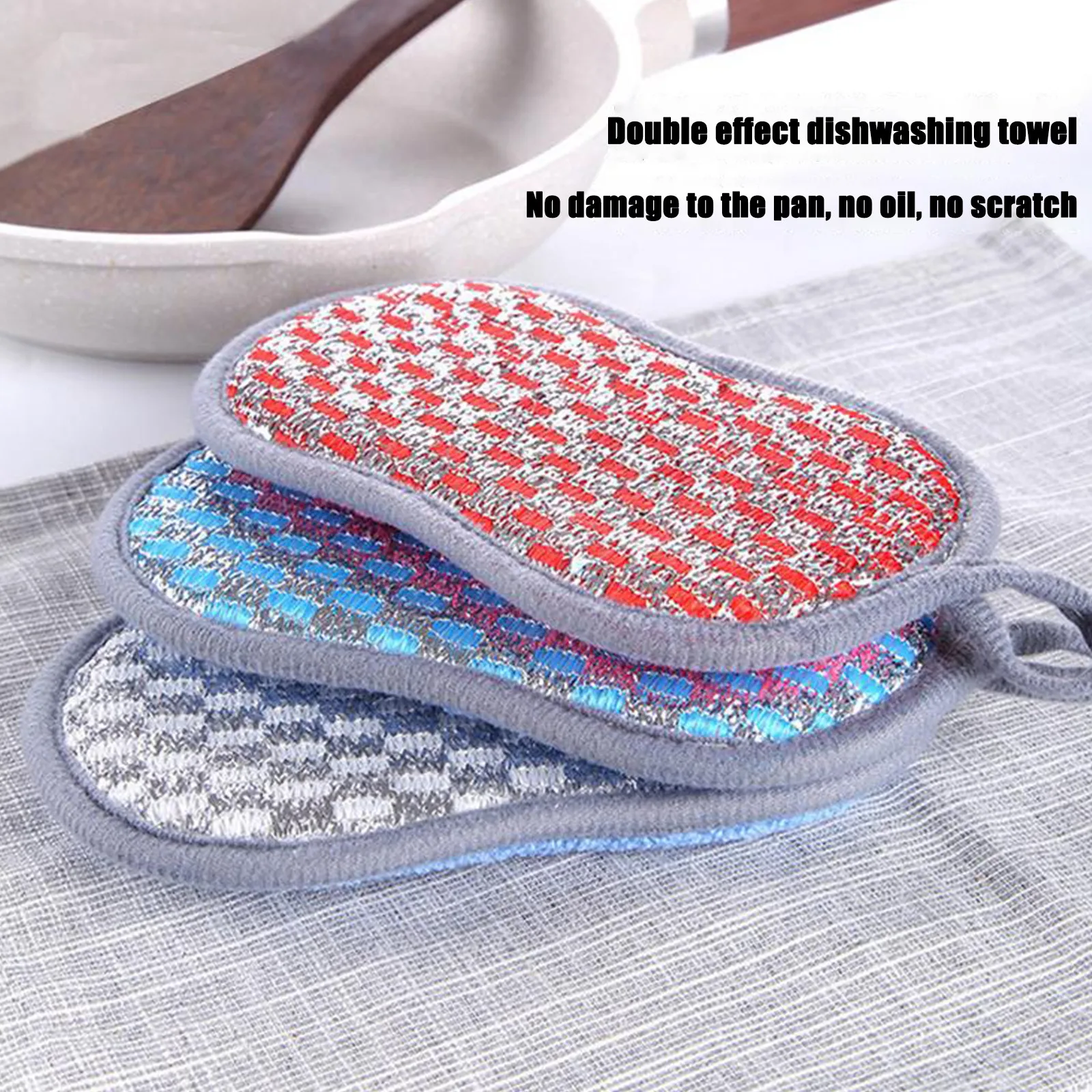 9 шт. Кухня салфетка для мытья посуды сильный с антипригарным покрытием масло