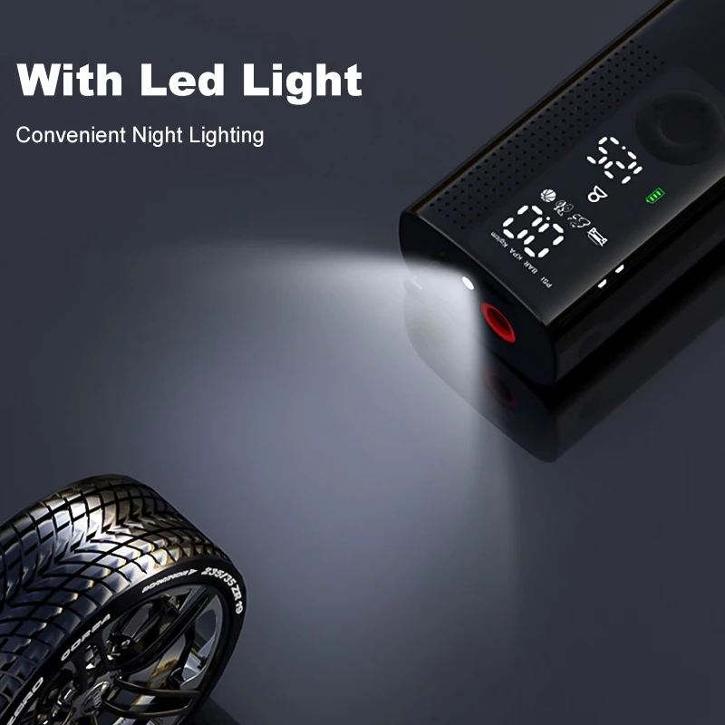 Precio Cafele-compresor De Aire De Coche Inalámbrico, Bomba De Bicicleta, Inflador De Neumáticos Digital Eléctrico, Bomba De Aire Portátil Para Motocicleta, Colchón Y Barco