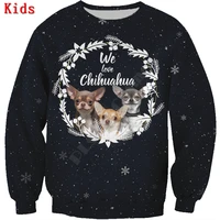 autumn winte chihuahua 3d printed hoodies pullover boy for girl long sleeve shirts kids christmas sweatshirt 02