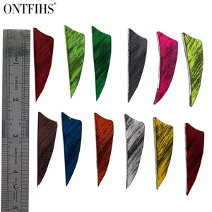 50 шт. ONTFIHS 2 дюймов Охота перья стрелки живописи тушью щит вырезать Fletches перо индейки оперение, снаряжение стрелка из лука