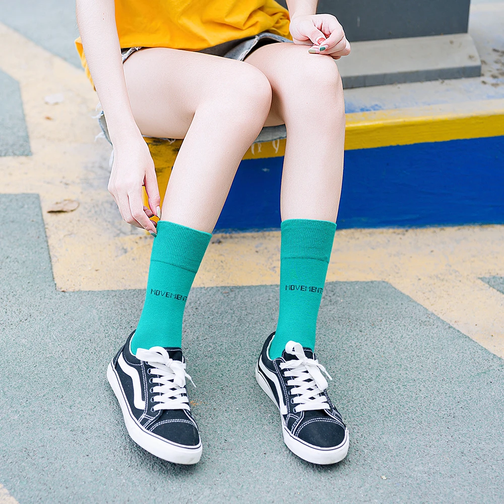 Носки женские хлопковые в стиле ретро свободные дизайнерские рождественские