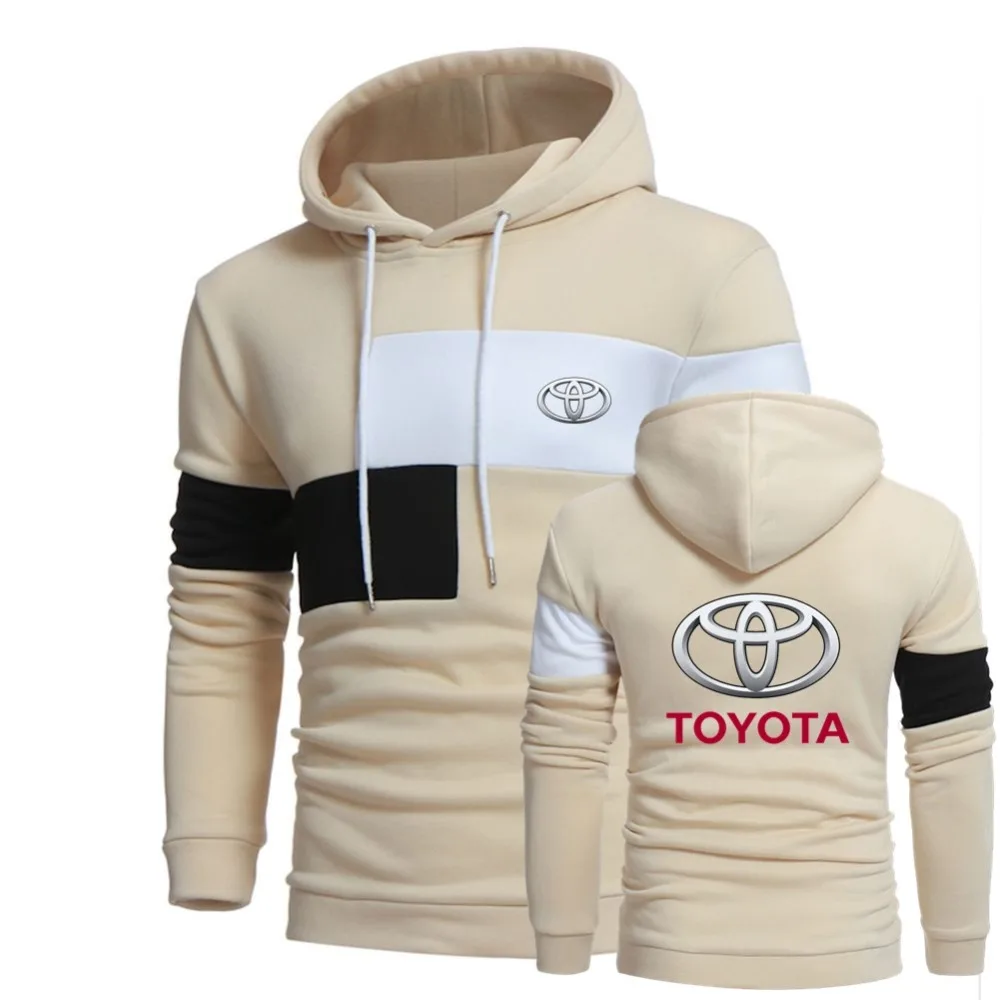 

New Big Size For Men's Winter Hoodies Jacket Toyota Drawstring Pullover Sweatshirts Hooded Male Long-sleeved Pocket Hoodies