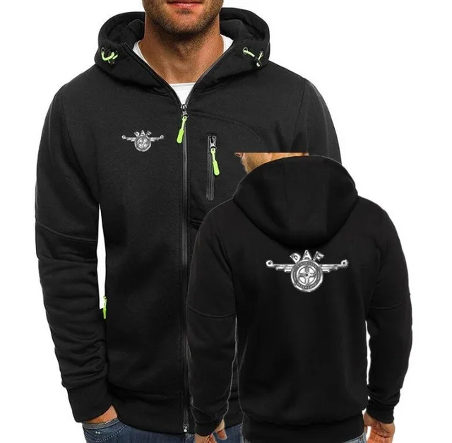 Толстовка мужская с капюшоном и принтом на молнии | Автомобили мотоциклы