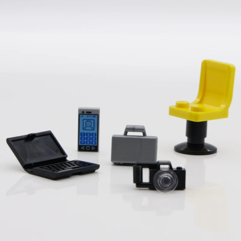 Городской строительный блок офисные фигурки аксессуары портфель для ноутбука