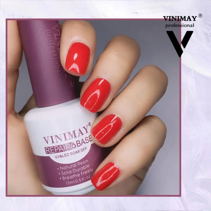 Лак для ногтей на резиновой основе прочный и крепкий не повреждающий ногти