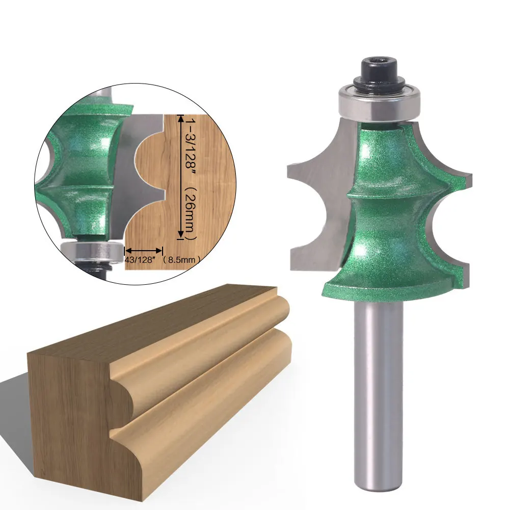 

8 мм хвостовик Бисероплетение и фреза с верхним подшипником Деревообработка декоративный фреза для лица несколько бусин литье бит