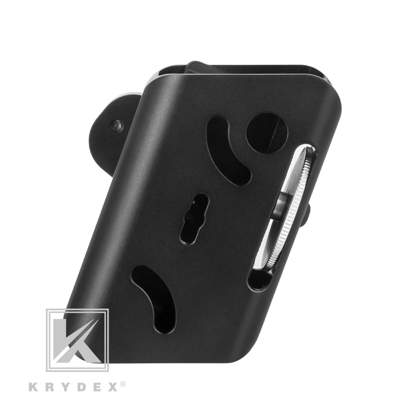 KRYDEX IPSC подсумок алюминиевый кобура маг USPSA соревнования съемки мульти-Угол регулировки скорости шутер пистолет гонки BK