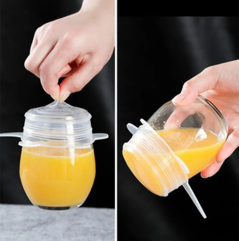 Силиконовые приспособления для пищевых продуктов 6 шт. универсальные