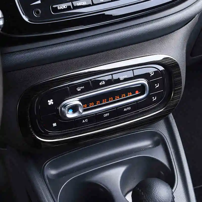 3D Персонализированная наклейка из углеродного волокна для Mercedes new smart 453 Fortwo Forfour, аксессуары для украшения автомобиля